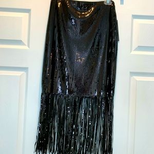 Brand new solid sequin skirt, perfect for the holidays!